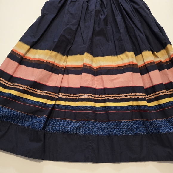 A.L.C. Tate Dress In Blue Cotton Cocktail Dress Strapless Size 4 - Picture 7 of 15